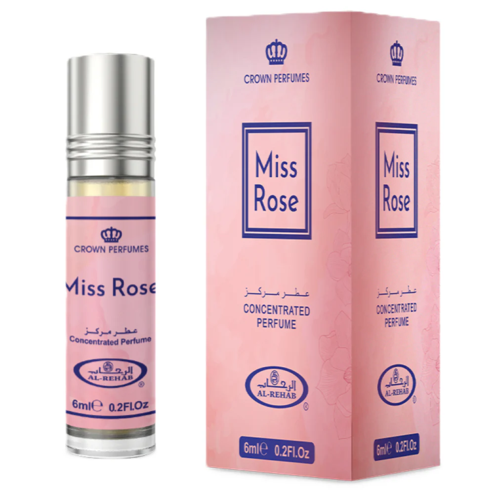 Al-Rehab Miss Rose Concentrated Perfume Roller Ball for Women - Image 2