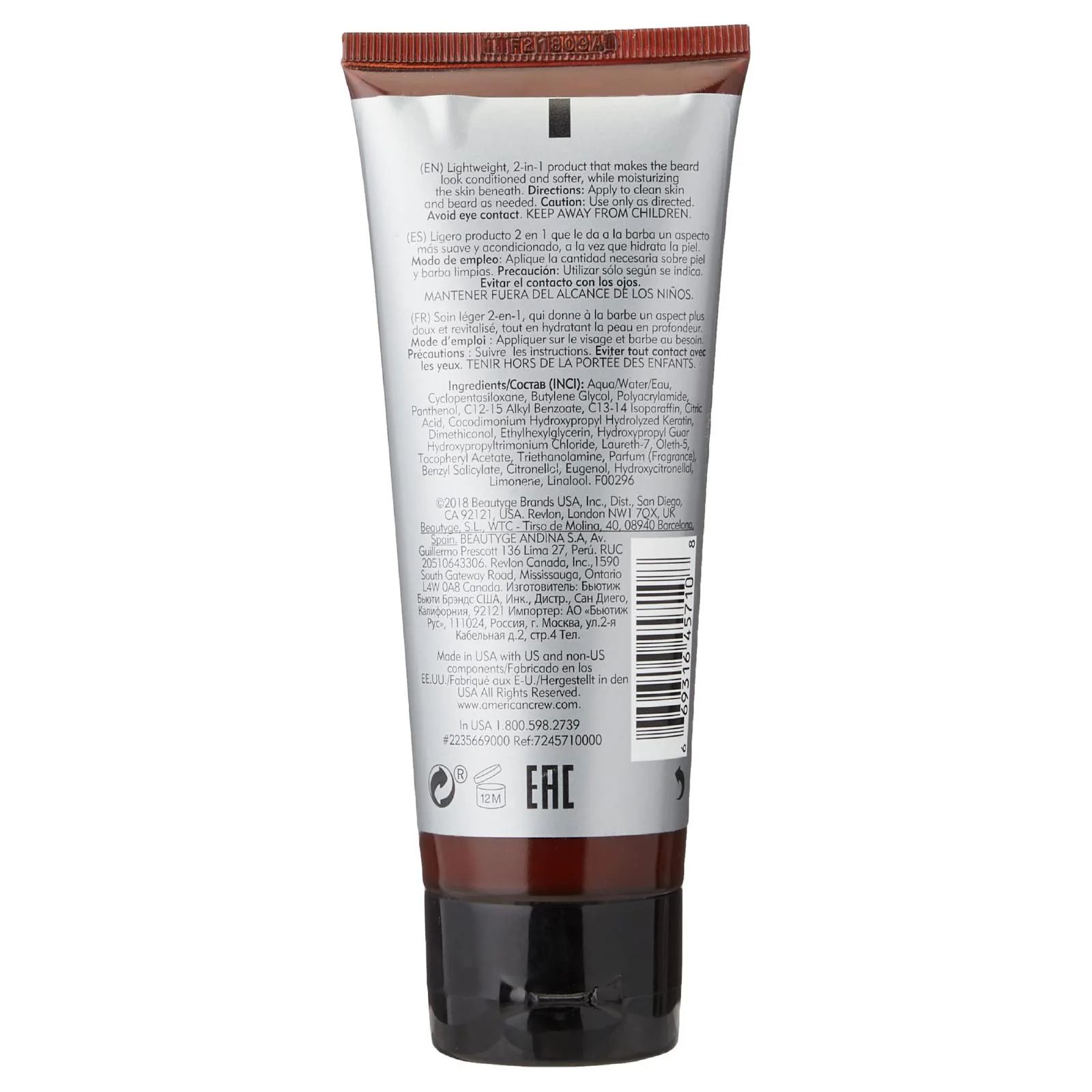American Crew 2-IN-1 Skin Moisturizing & Beard Conditioner for Men - Image 2
