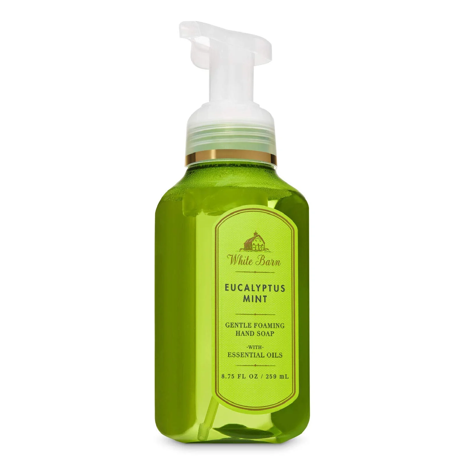 Bath & Body Works White Barn Eucalyptus Mint Gentle Foaming Hand Soap for Everyone - Image 2
