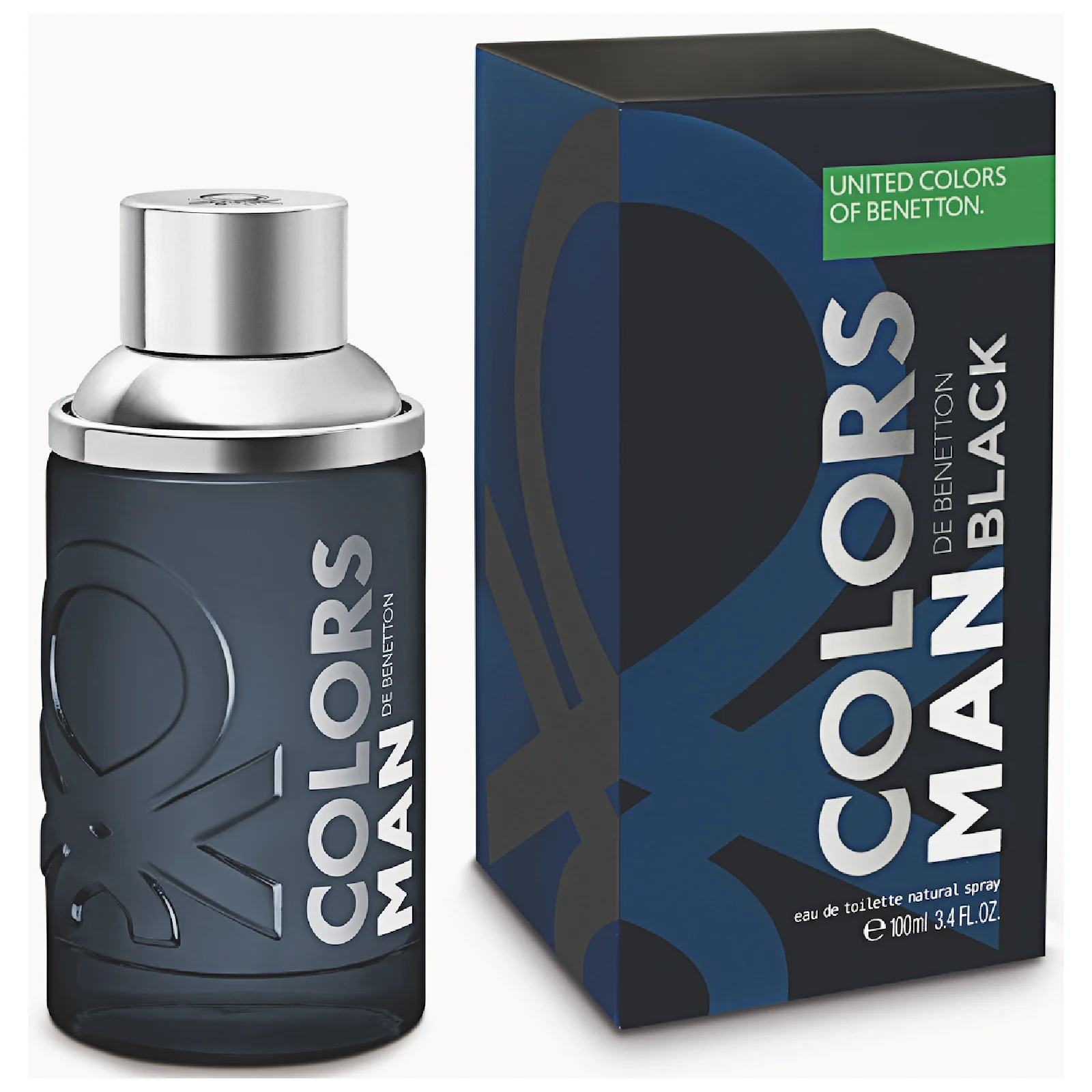 Benetton Colors De Benetton Black Eau de Toilette for Men - Image 3