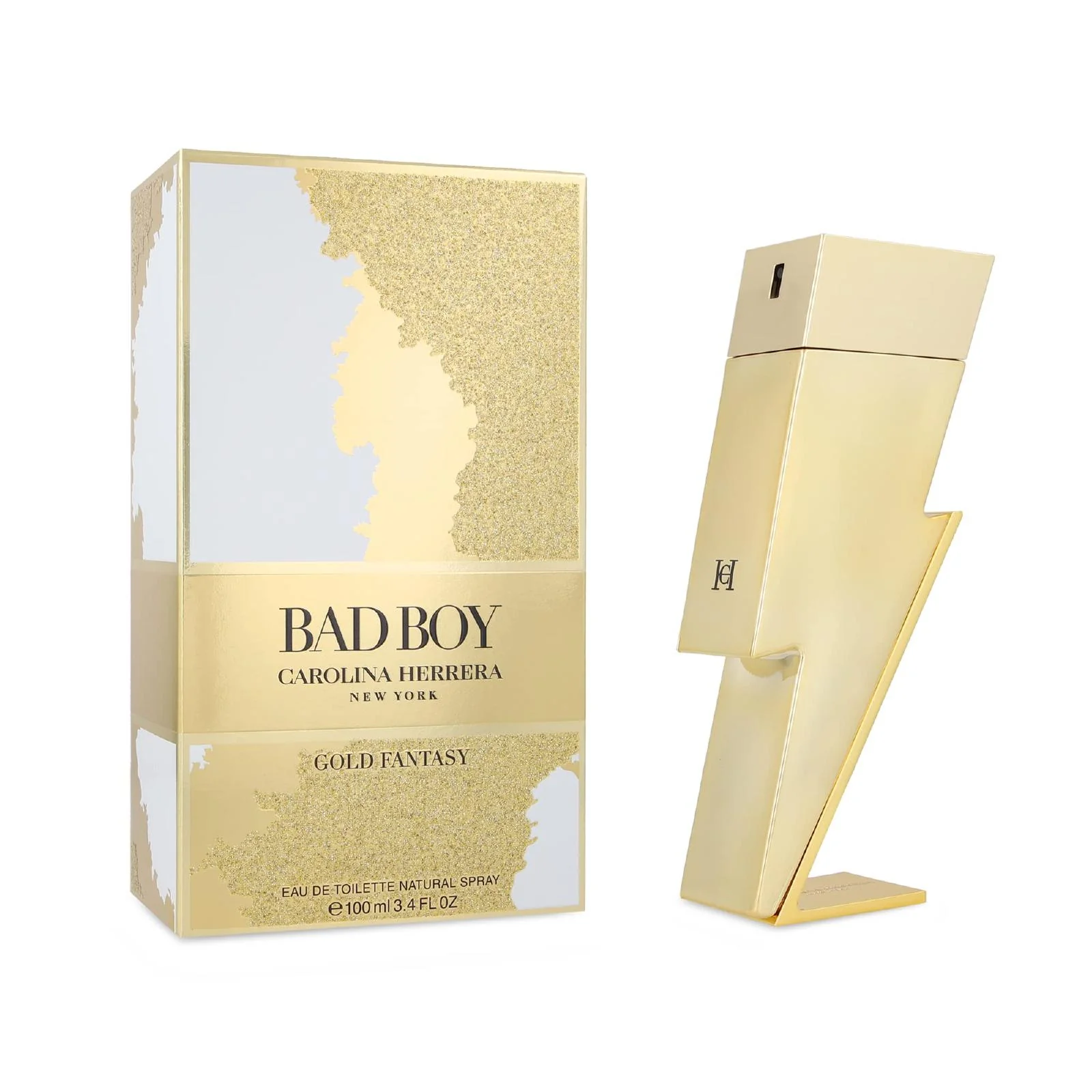 Carolina Herrera Bad Boy Gold Fantasy Eau de Toilette for Men - Image 3