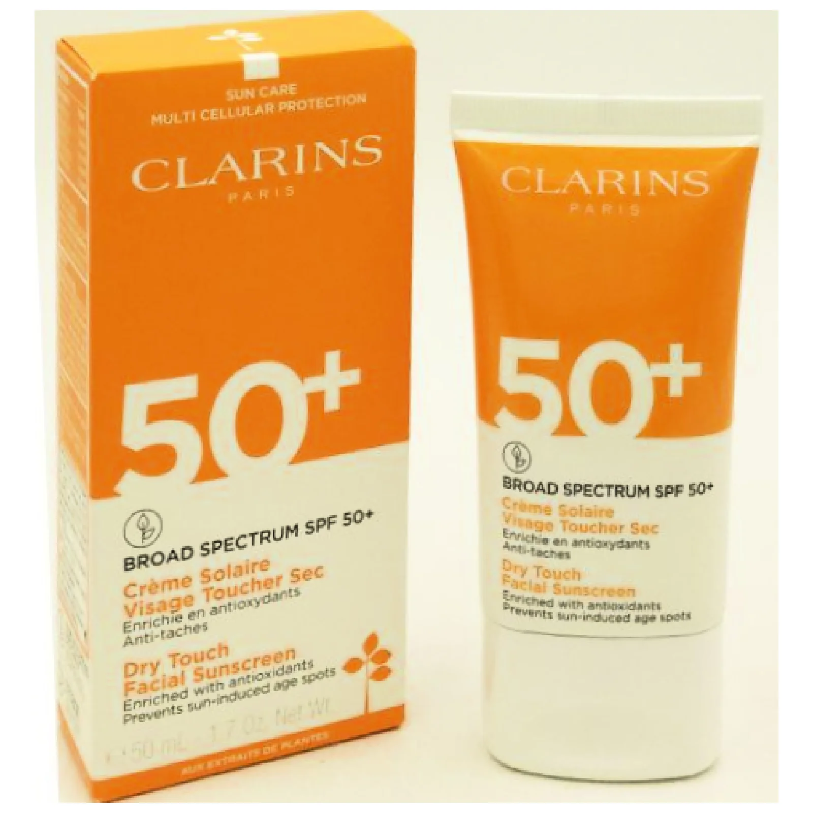 Clarins Dry Touch Facial Sunscreen SPF 50+ - Image 2