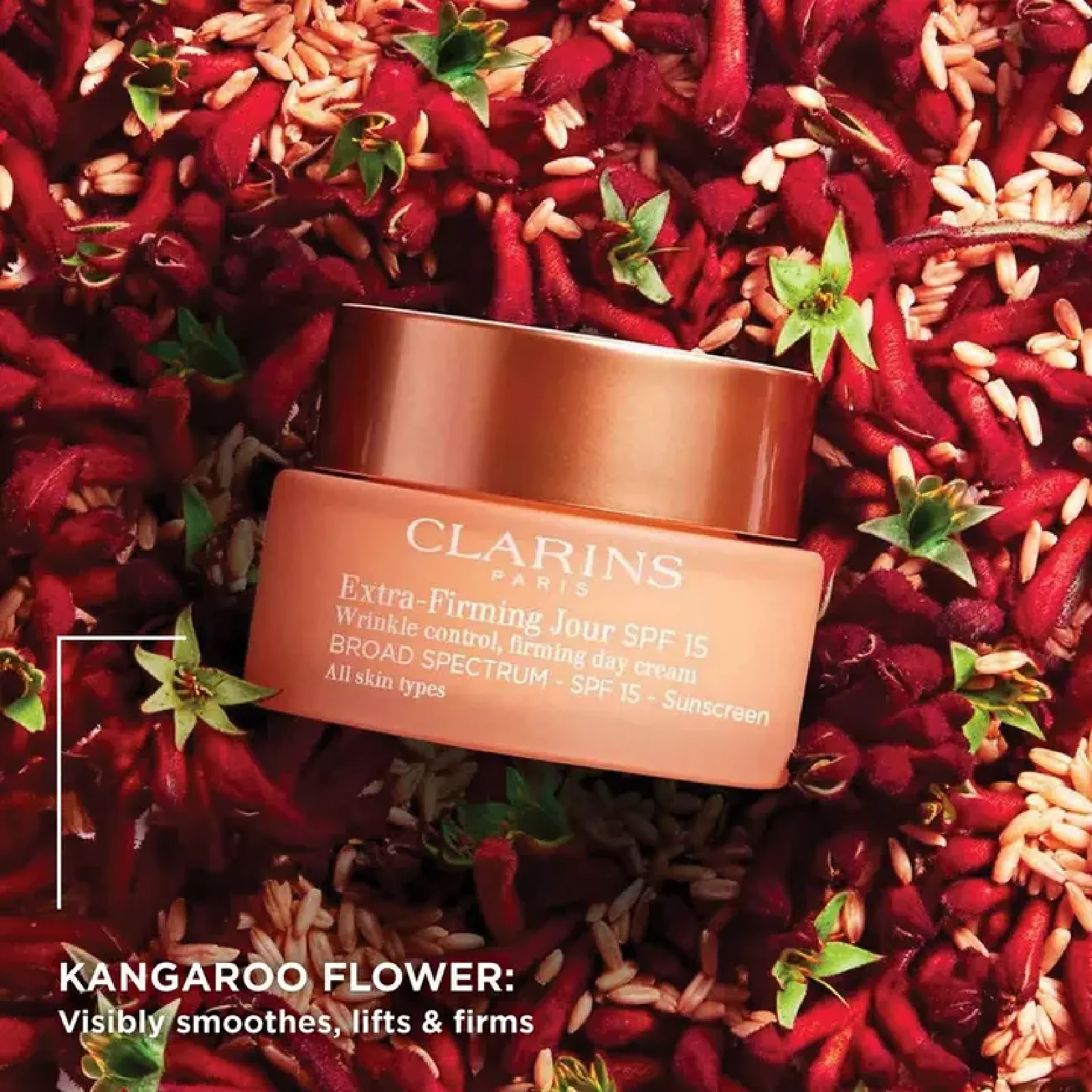 Clarins Extra Firming Jour Wrinkle Control Firming Day Cream SPF 15 Sunscreen - Image 5