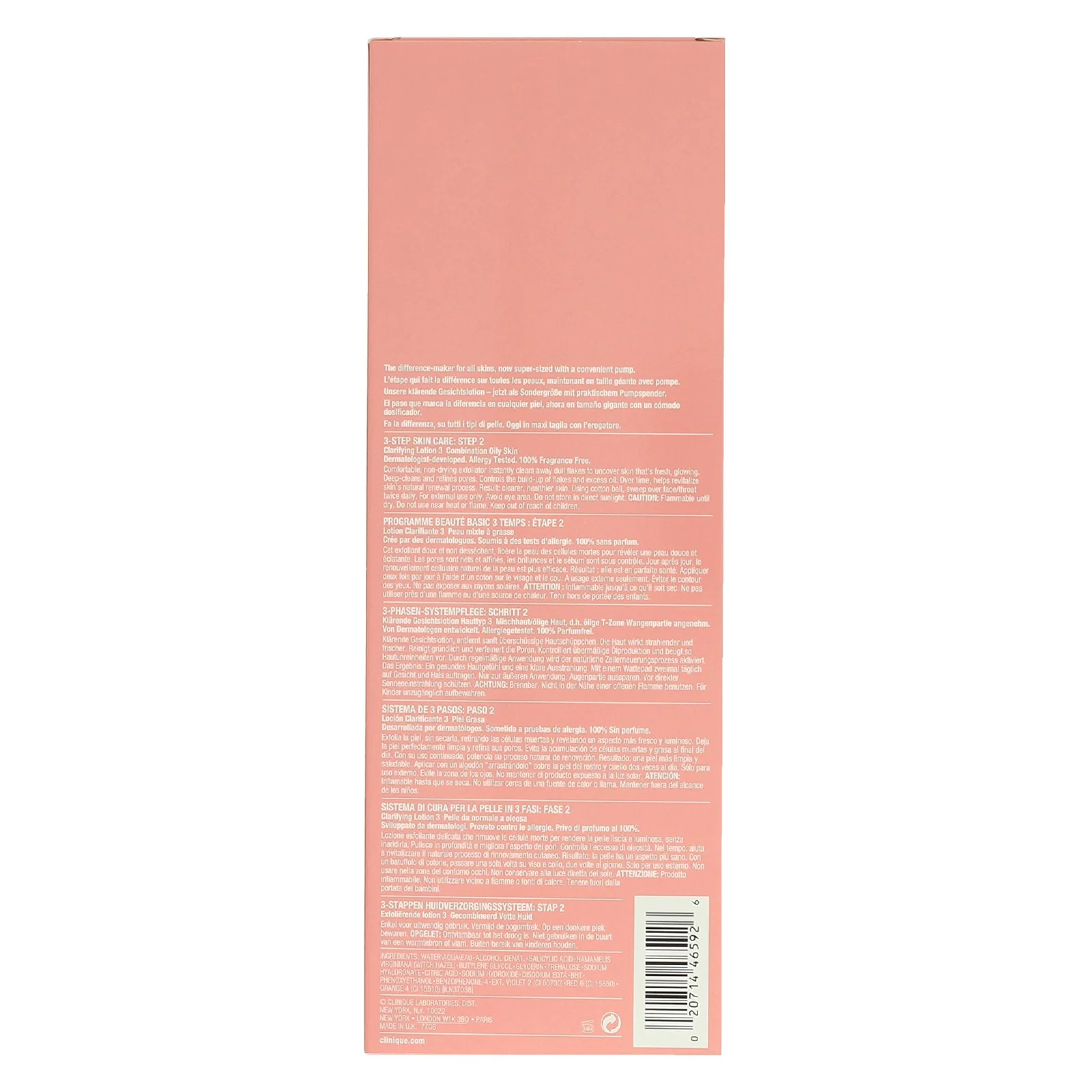 Clinique Clarifying Lotion 3 Twice A Day Exfoliator Combination Oily for Women - Image 2
