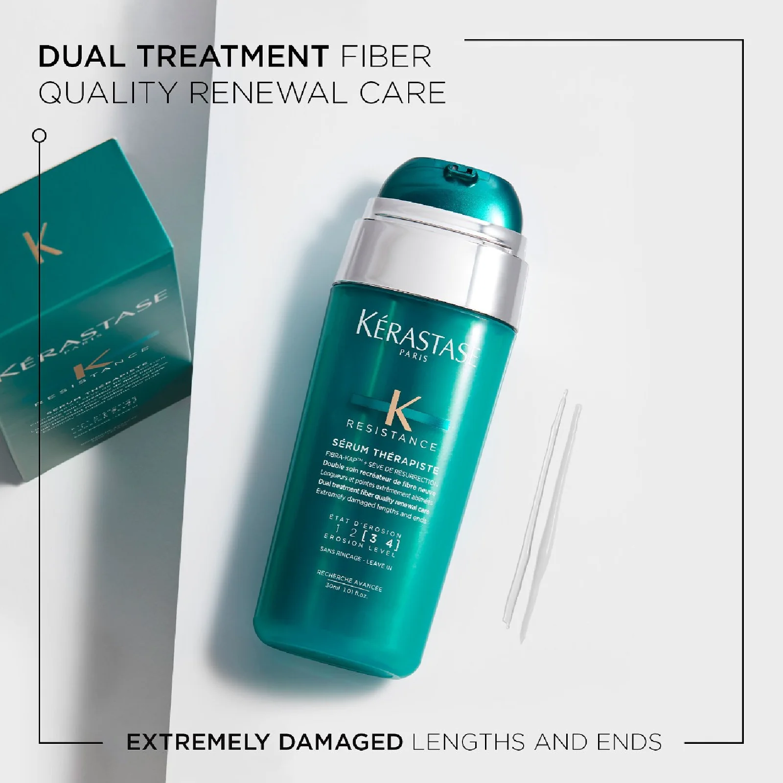 Kerastase Resistance Serum Therapiste Dual Treatment Fiber Quality Renewal Care for Women - Image 2