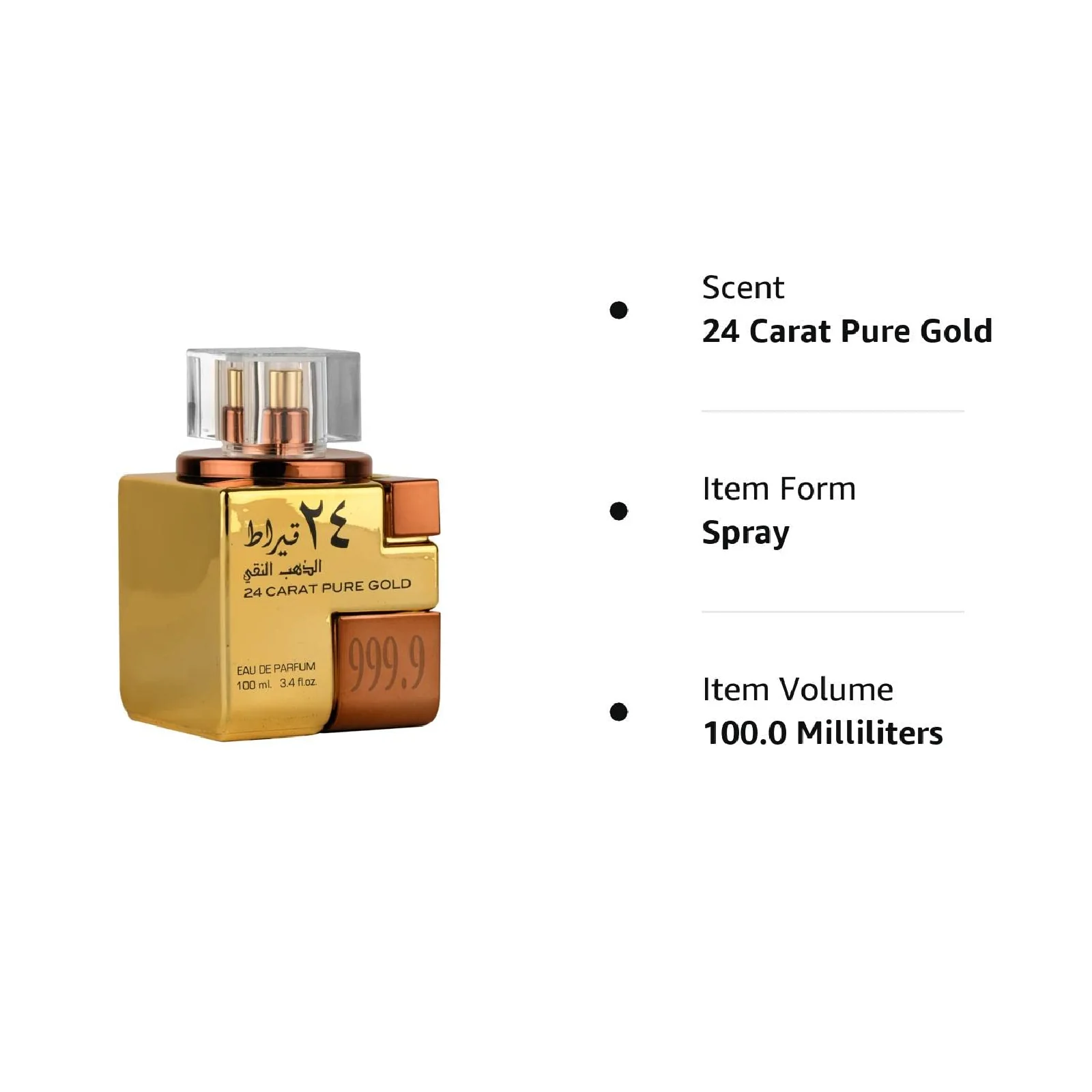 Lattafa 24 Carat Pure Gold Eau de Parfum for Everyone - Image 4