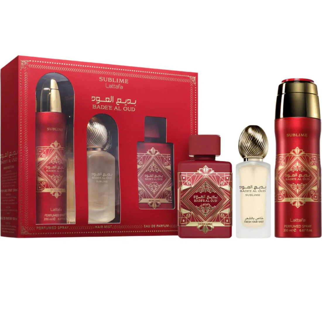 Lattafa Bade'e Al Oud Sublime 3 Pcs Gift Set for Everyone - Image 3