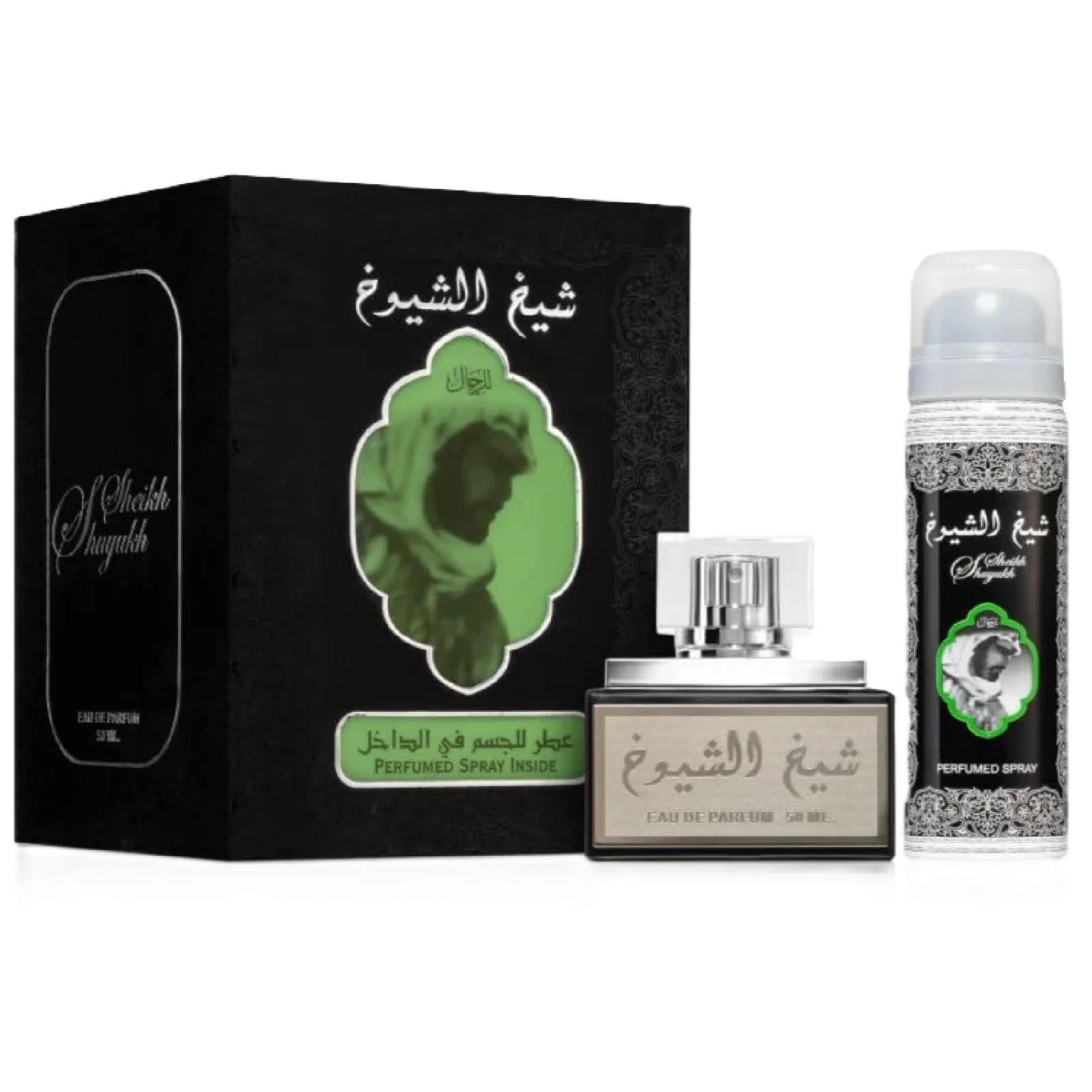 Lattafa Sheikh Al Shuyukh Black Fragrance Bundle for Men