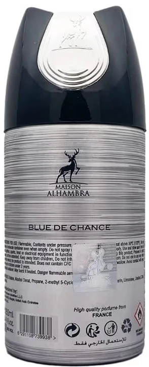 Maison Alhambra Blue De Chance Perfumed Deodorant Spray for Men - Image 2