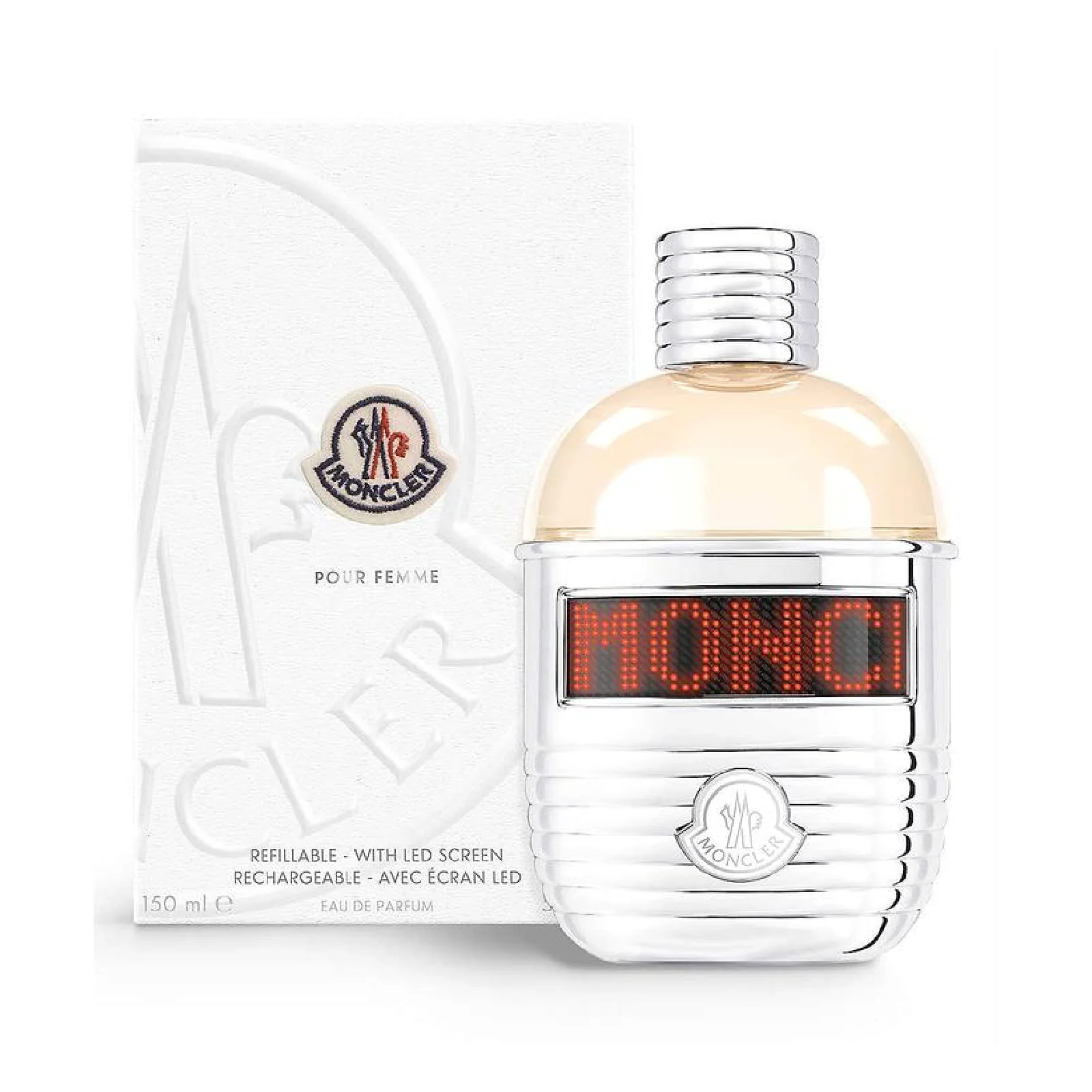 Moncler Pour Femme Refillable With Led Screen Eau de Parfum for Women - Image 2