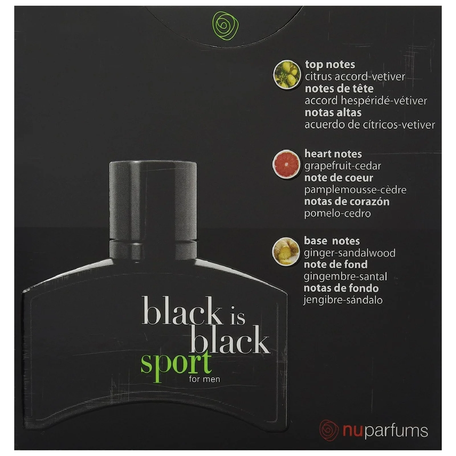 Nu Parfums Black is Black Sport Eau de Toilette for Men - Image 4