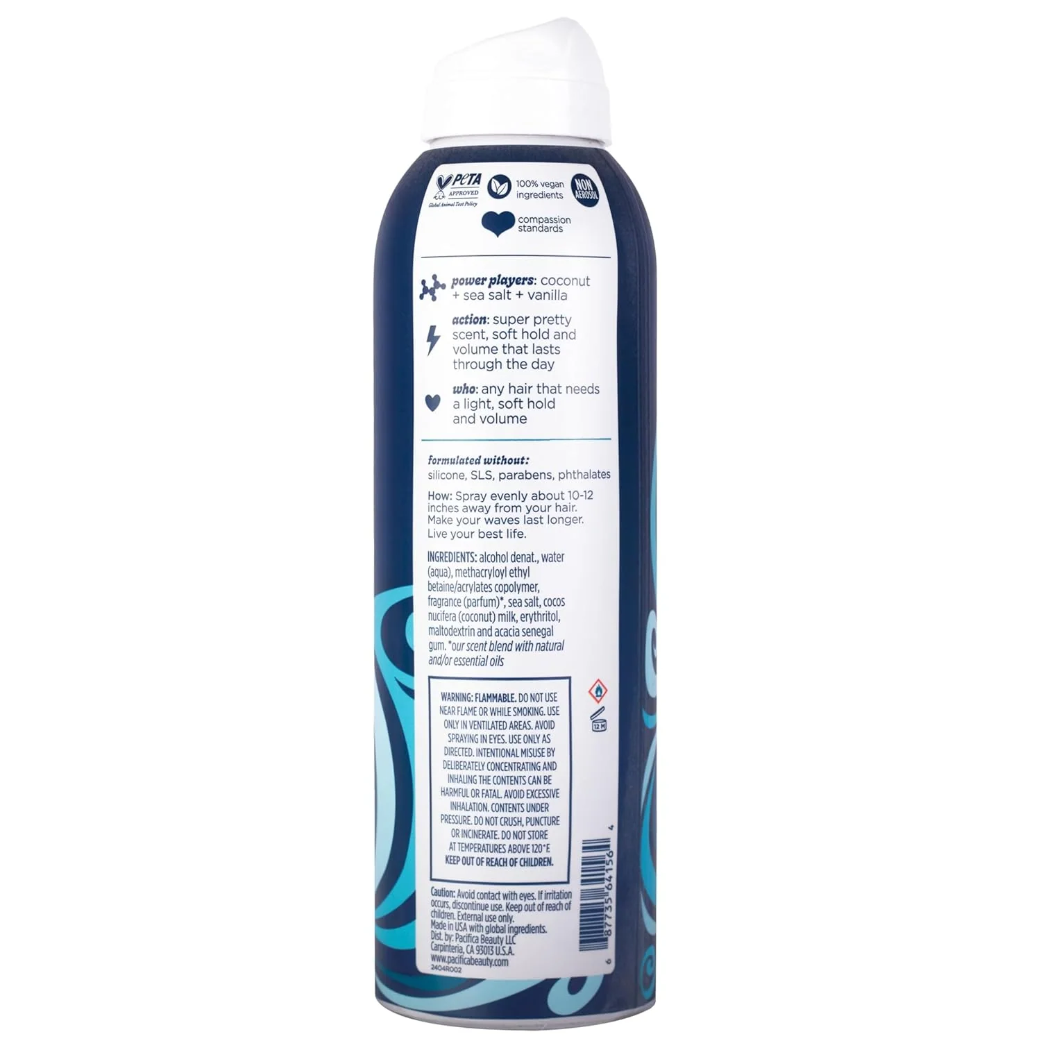 Pacifica Big Waves Coconut, Vanilla And Sea Salt Hair Fragrance for Women - Image 2
