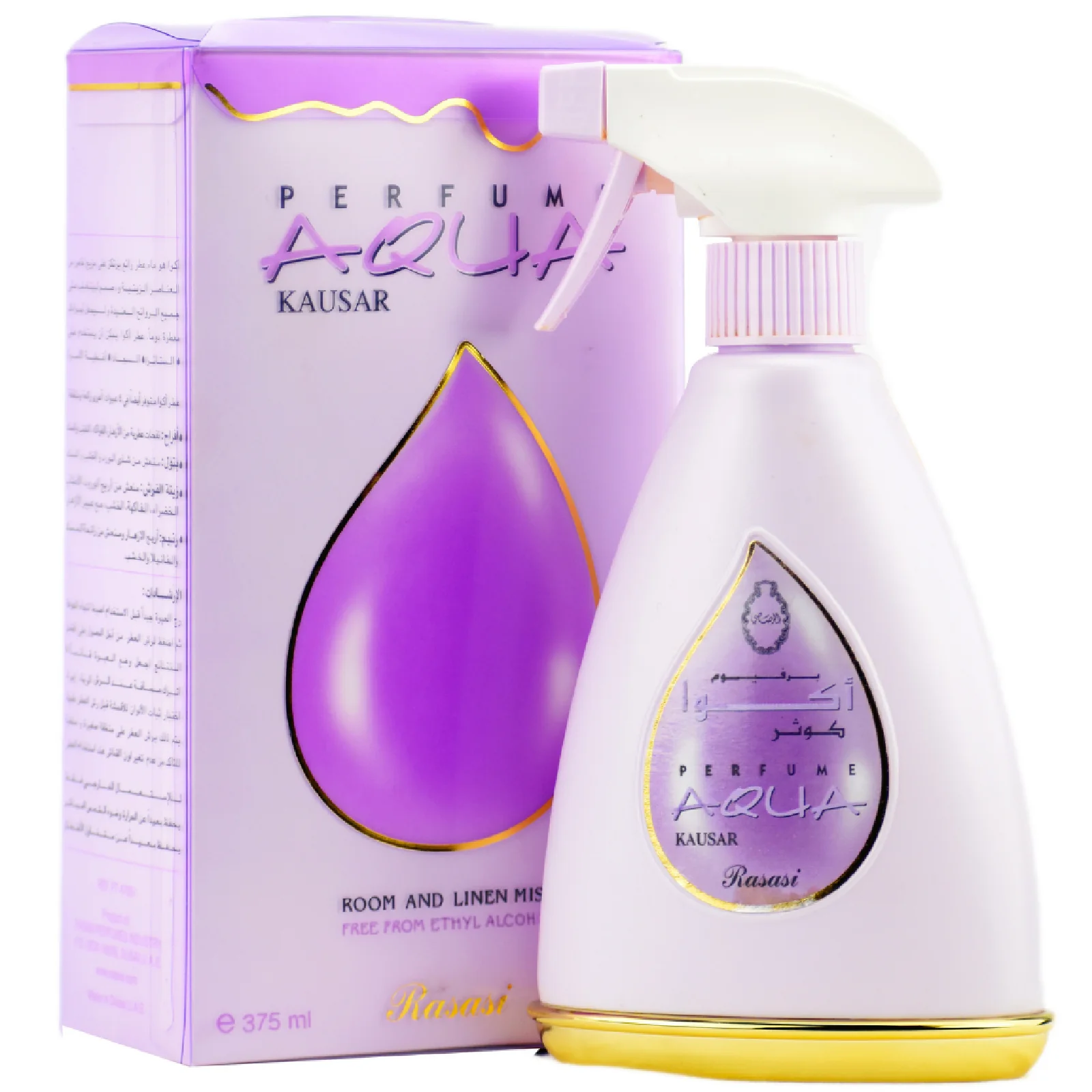 Rasasi Aqua Kausar Room and Linen Mist Air Freshener for Everyone - Image 3