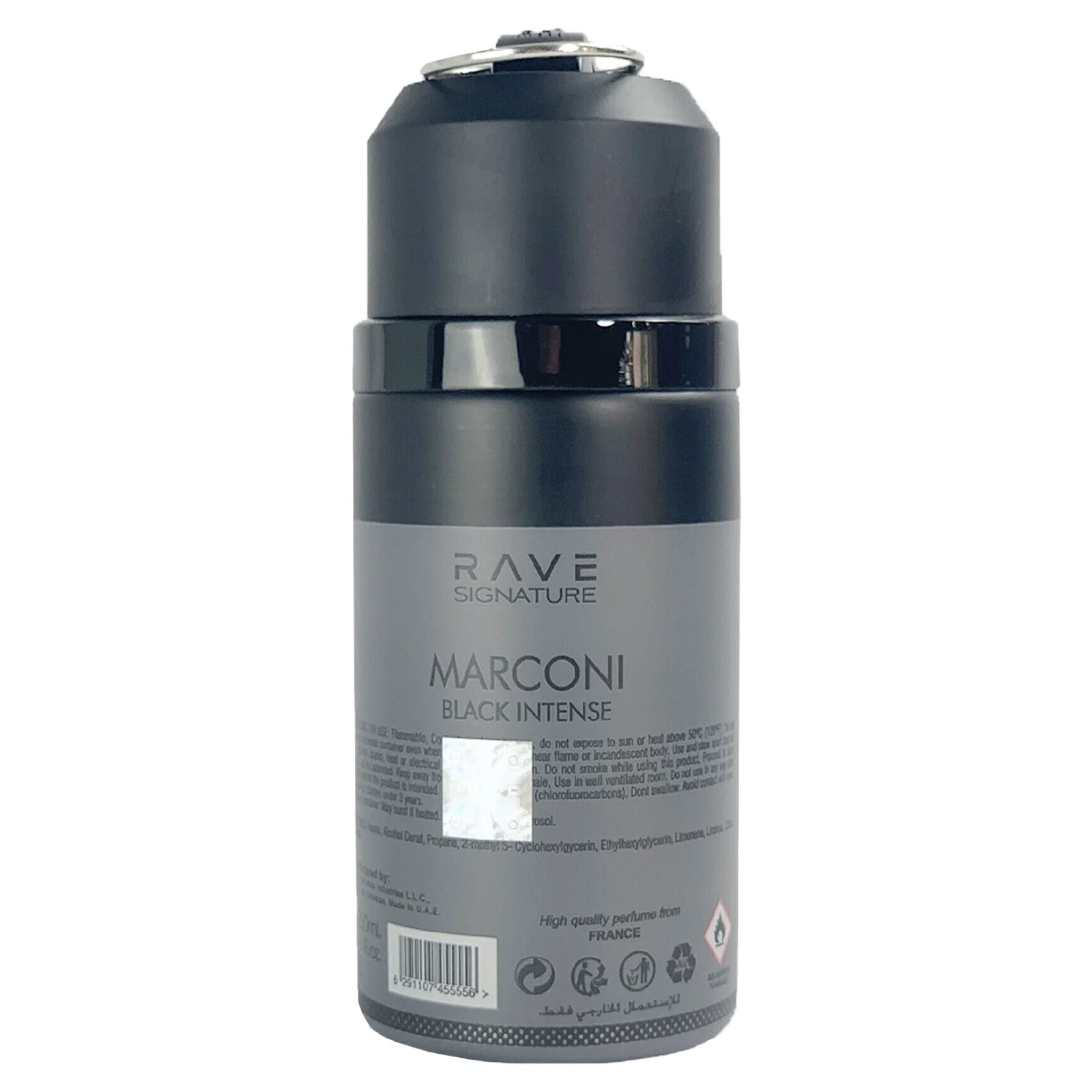 Rave Marconi Black Intense Deodorant Spray for Everyone - Image 2