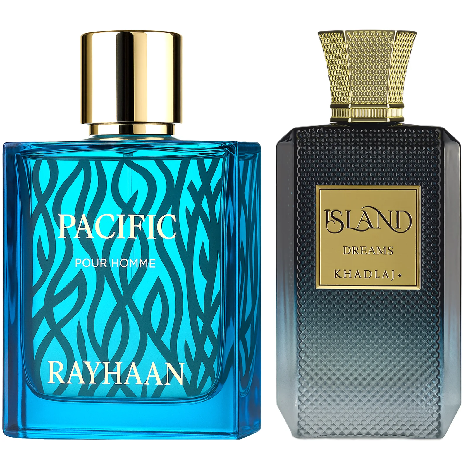 Rayhaan & Khadlaj Tropical Getaway (Pacific & Dreams) Fragrance Bundle for Everyone