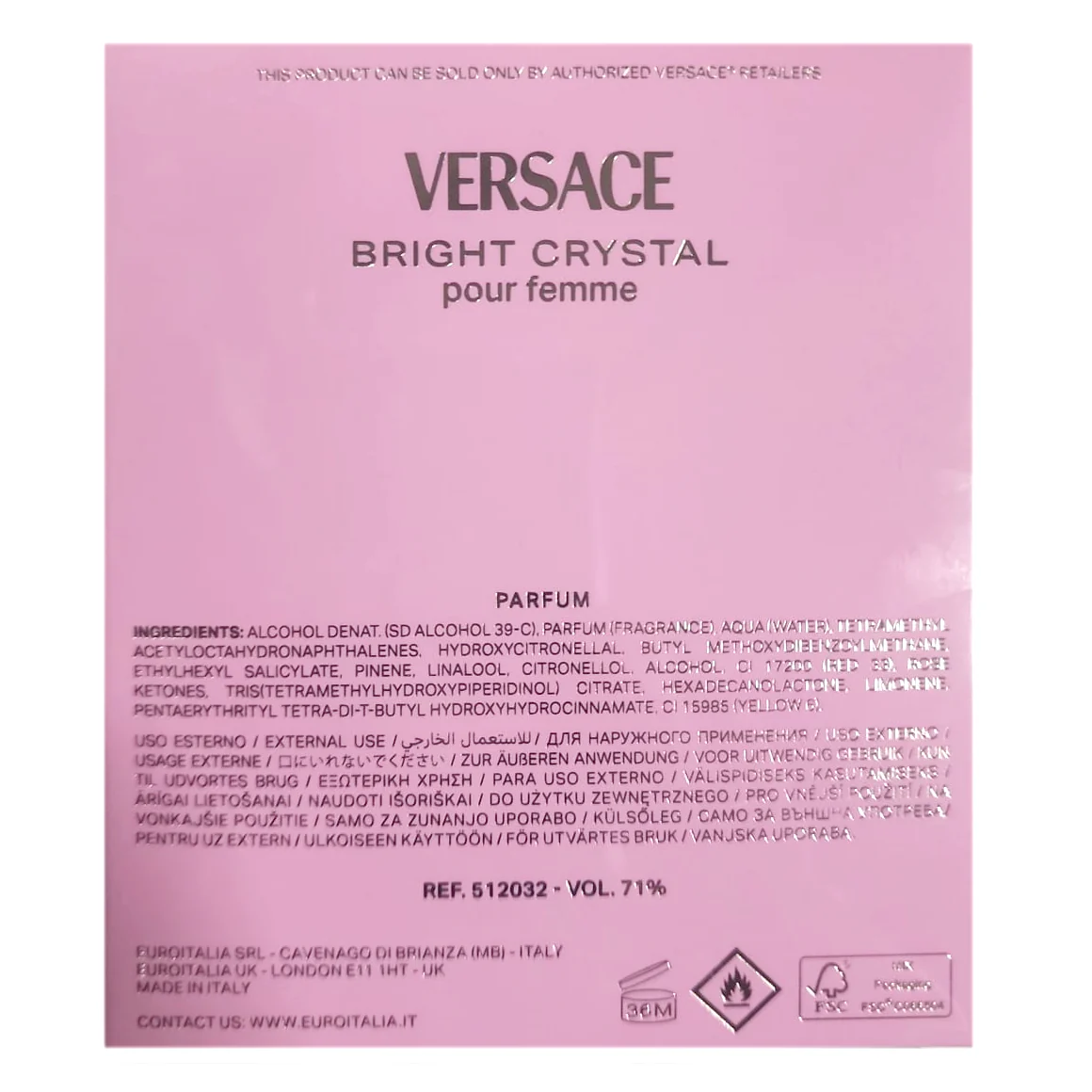 Versace Bright Crystal Parfum for Women - Image 3